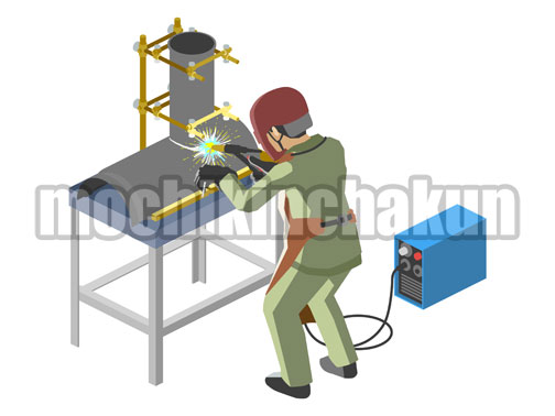 金属部品の溶接B（カラー）